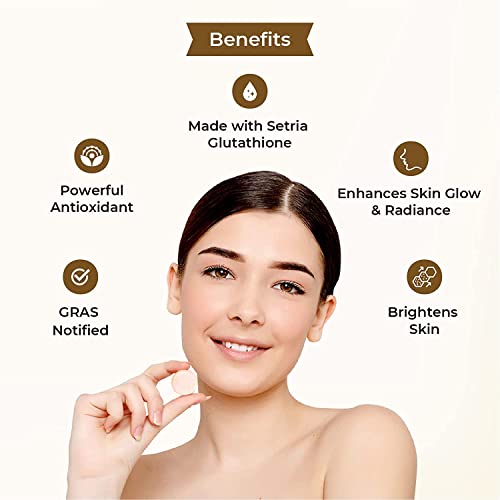 Glutone C–Glutathione & Vitamin C Effervescent Tablets| Made with Setria L-Glutathione, Amla extract & Selenium| Even Tone & Glowing Skin| Pack of 15 Tablets