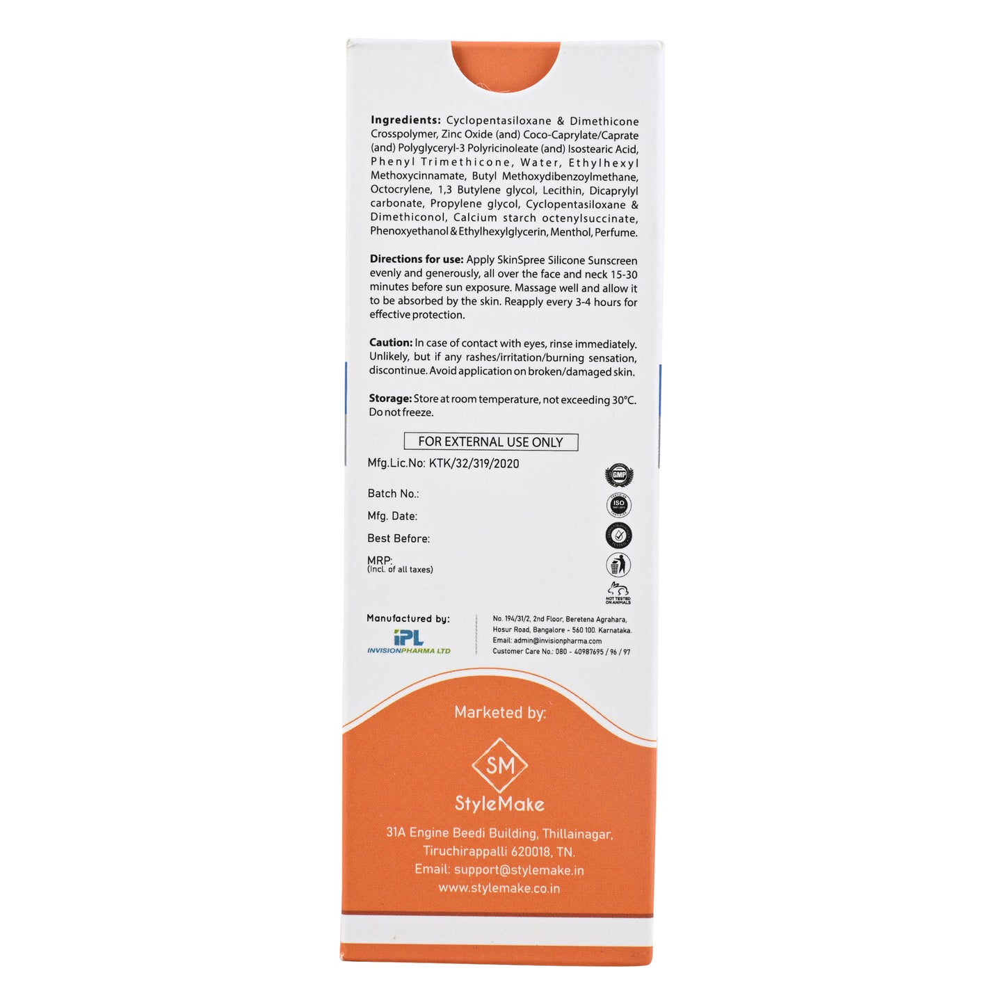 SkinSpree Silicone Sunscreen | 50gm