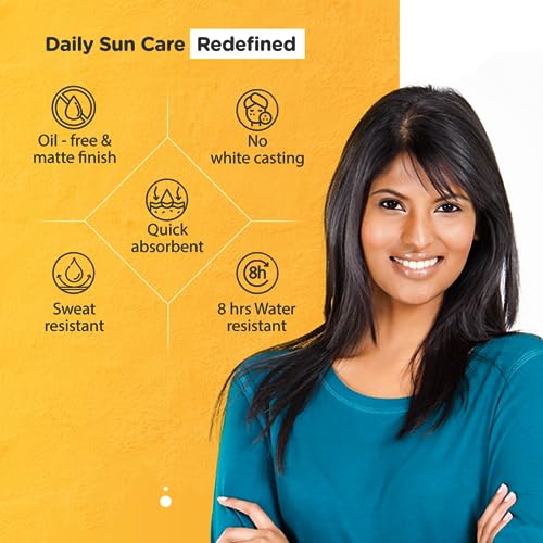 Brinton Healthcare UvDoux SPF 50 PA+++ in Matte Finish and Oil Free Formula| Water Resistant Sunscreen| Protection against UVA/UVB Rays (50 GM)