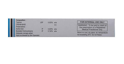 Tretin-0.025% - Tube of 30g Cream