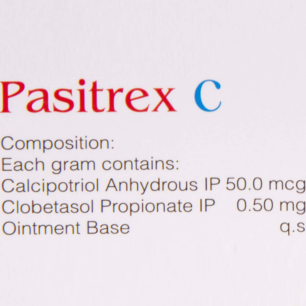 Pasitrex C - Tube of 15gm Ointment