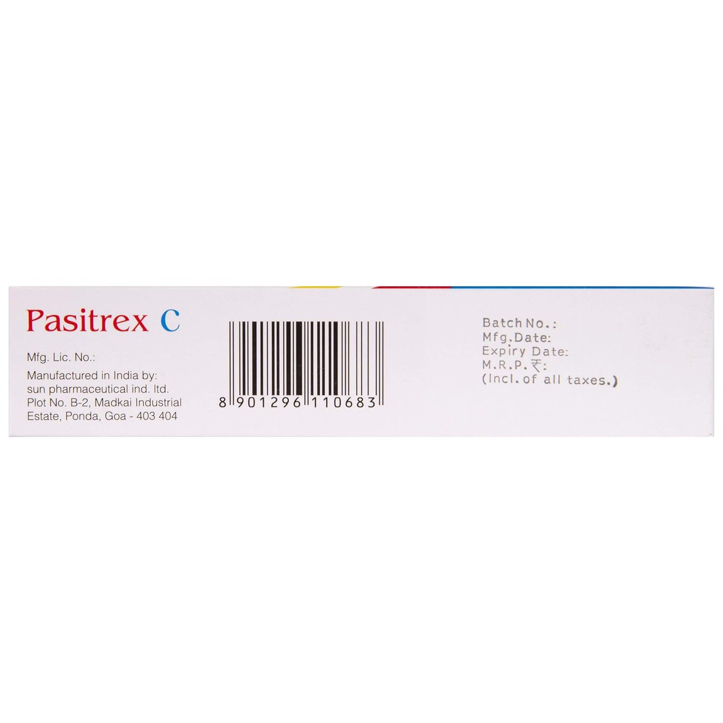 Pasitrex C - Tube of 15gm Ointment