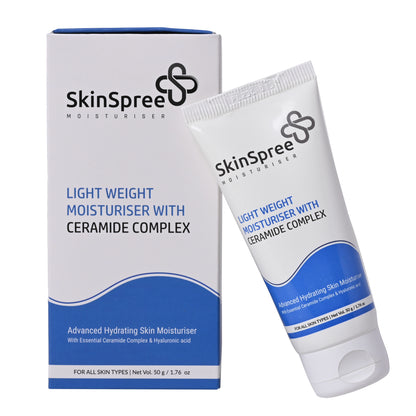 Skinspree Moisturiser|Light Weight Moisturiser With Ceramide Complex|50gm