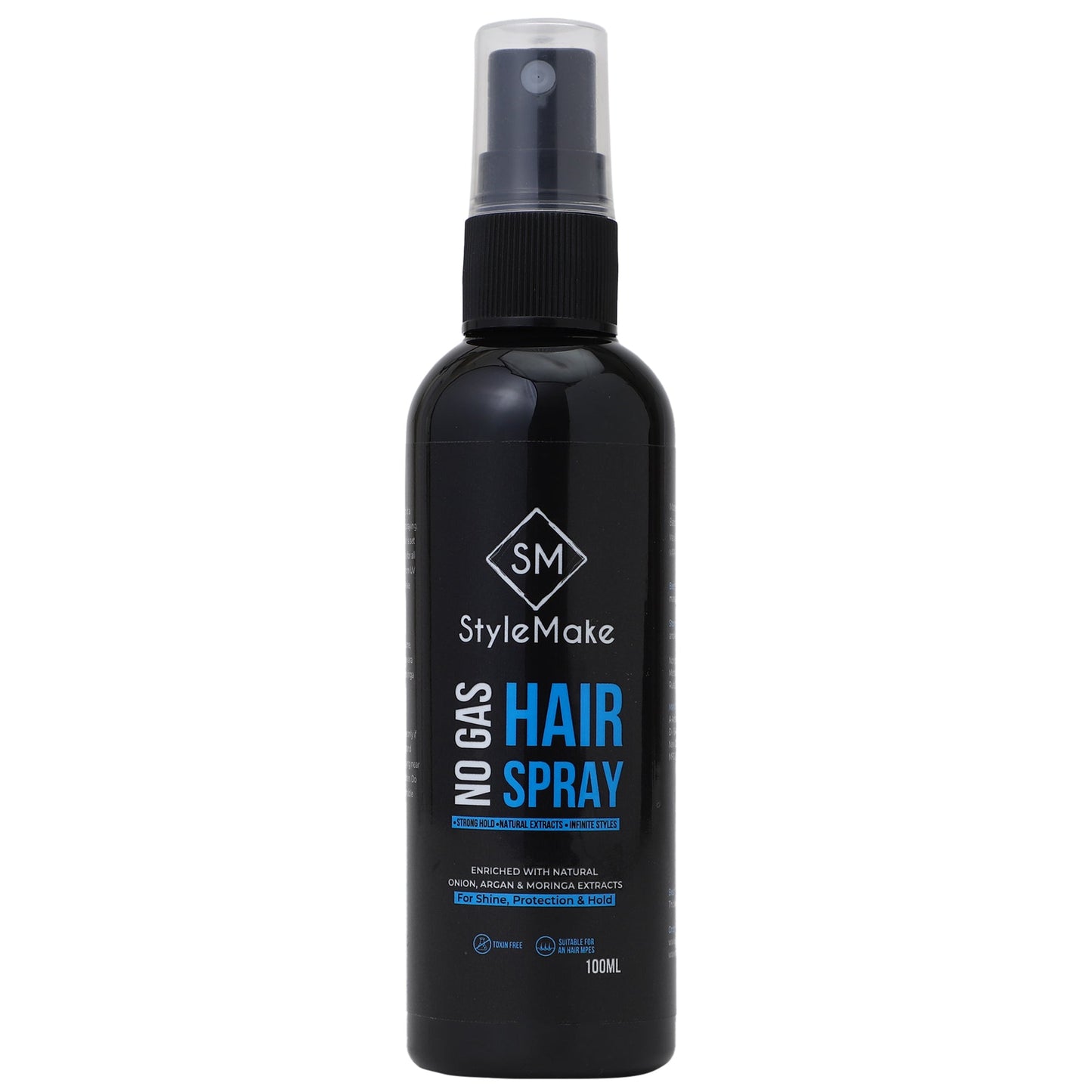 StyleMake Hair Spray for Men & Women - Extreme Hold - 100 ml | Natural Extracts of Onion, Argan & Moringa | Quick Hair Styling and Setting