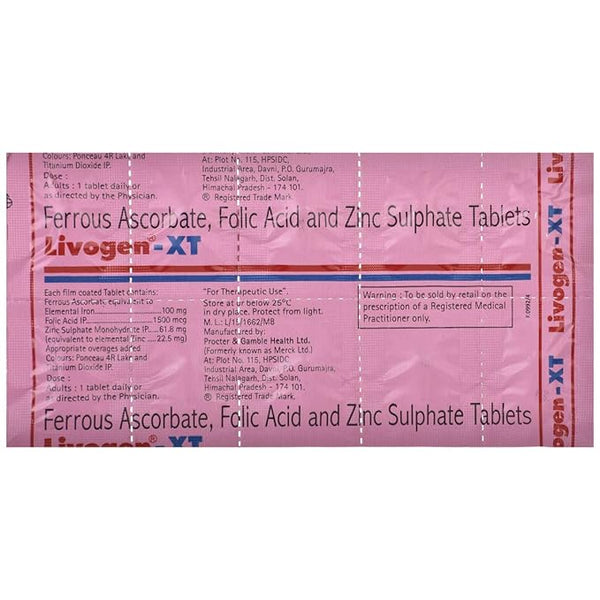 Livogen-XT - Strip of 10 Tablets – RADIANCE SHOP